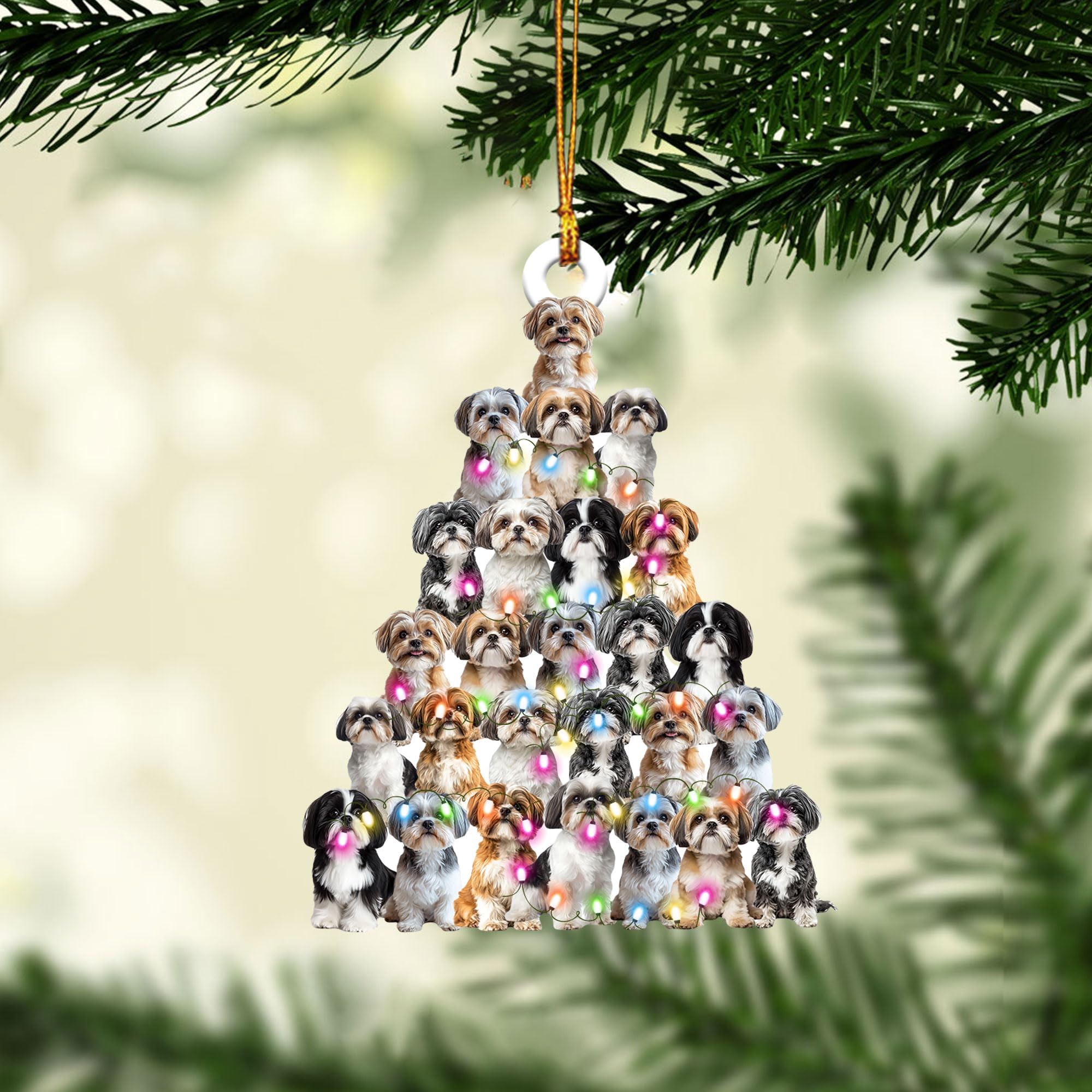 シーズークリスマスツリー置物 Amazon.co.jp: Talataca ラブリー シーズー クリスマス 松の木型
